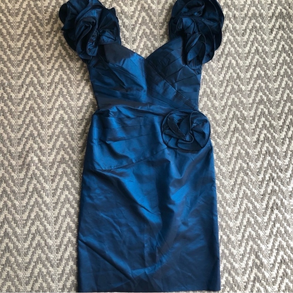 Vintage Tadashi puffy rosette sleeves size 14